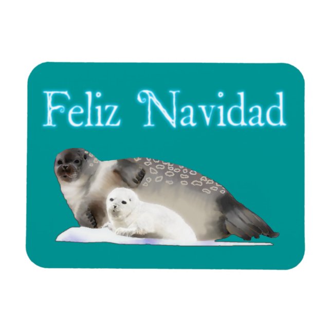 Ímã Feliz Navidad - Selo com Toque (Horizontal)