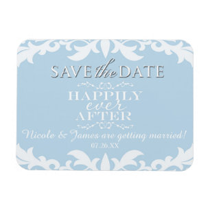 Ímã Feliz nunca após Wedding a imã salve a data