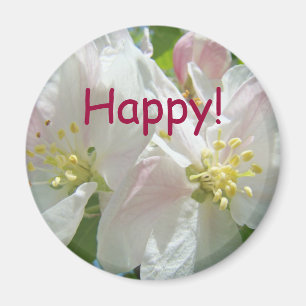 Imã Feliz! o primavera Apple dos ímãs floresce flore