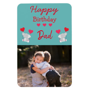 Ímã Feliz Pai de Aniversário, Imagem de Fotos de Elef