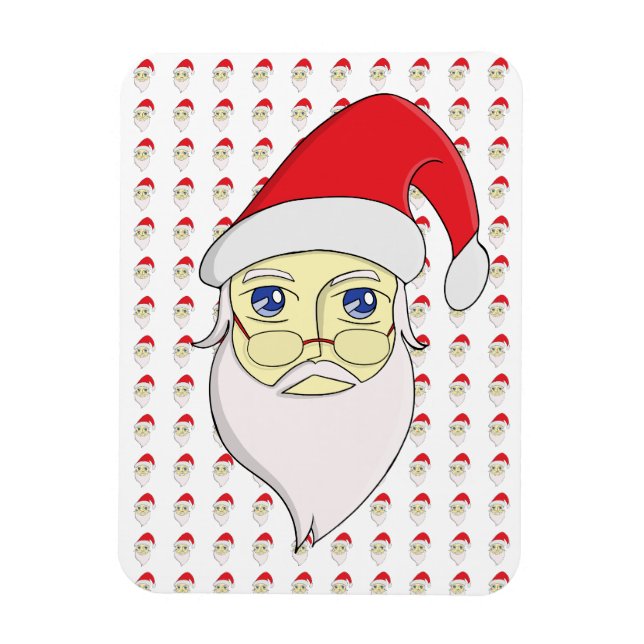 Ímã Feliz Papai noel de Natal (Vertical)