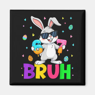 Imã Feliz Páscoa 67 Seis Sete Bruh Meme Bunny Coelho W