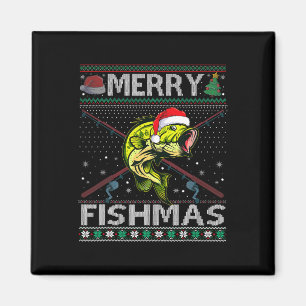 Imã Feliz Peixe de Peixes de Pescar Natal Feio Sueco