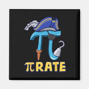 Imã Feliz Pi Day Pirate Crianças Professores De Matemá