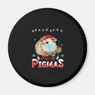 Imã Feliz Pigmas Rosto Máscara Engraçado Guiné Natal P