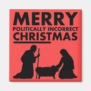 Imã Feliz Politicamente Incorreta de Magneta de Natal
