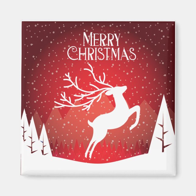 Imã Feliz presente de Natal (Frente)