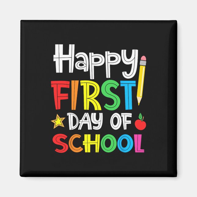 Imã Feliz primeiro dia de boas-vindas à escola (Frente)