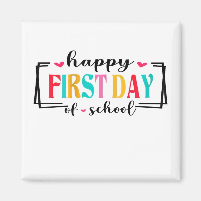 Imã Feliz Primeiro Dia de Professores de Escola de Vol (Frente)