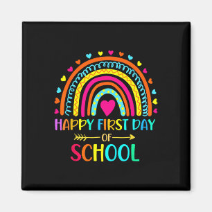 Imã Feliz Primeiro Dia Do Arco-Íris Da Escola De Volta