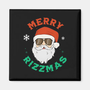 Imã Feliz Rizzmas Engraçado Natal Papai Noel