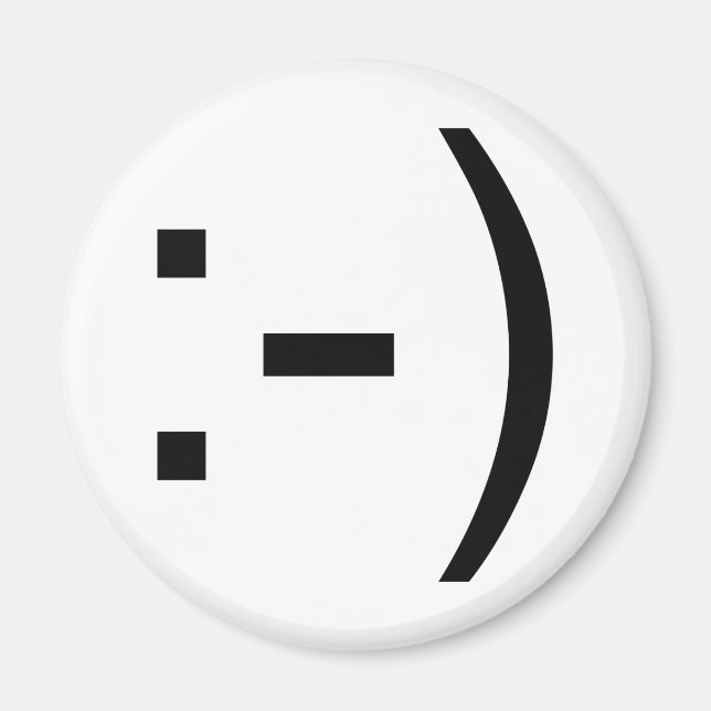Imã Feliz rosto emoticon! (Frente)