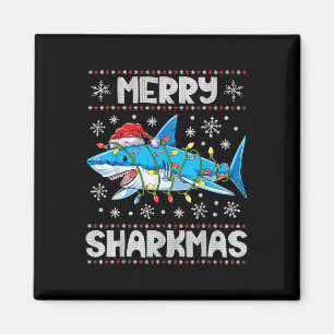 Imã Feliz Sharkmas Sharkmas Papais noeis de Natal Feia