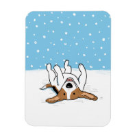 Feliz Snow Beagle Inverno - Cachorro de Cartoon Bo