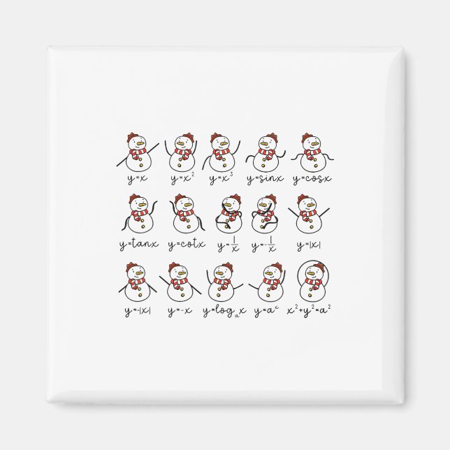 Imã Feliz Snowman, Professor de Matemática, Natal (Frente)