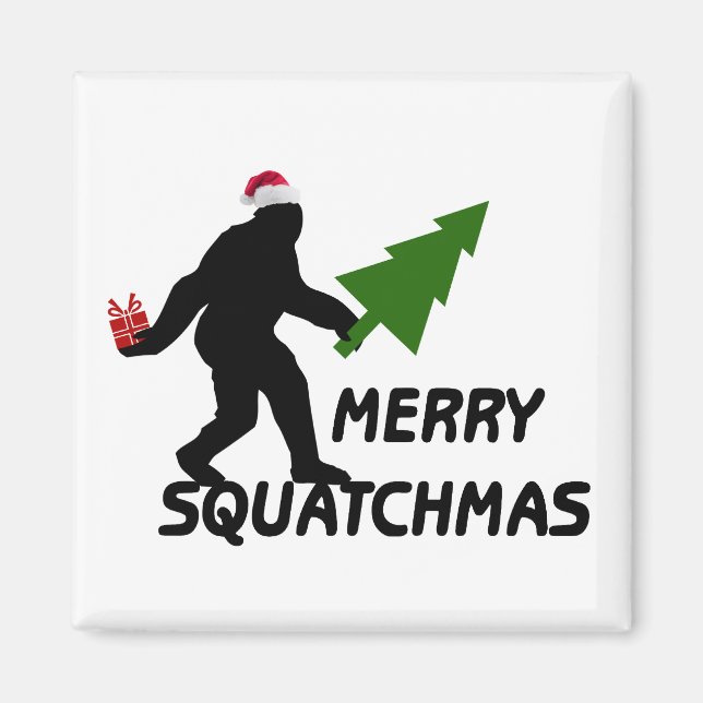 Imã Feliz Squatchmas (Frente)