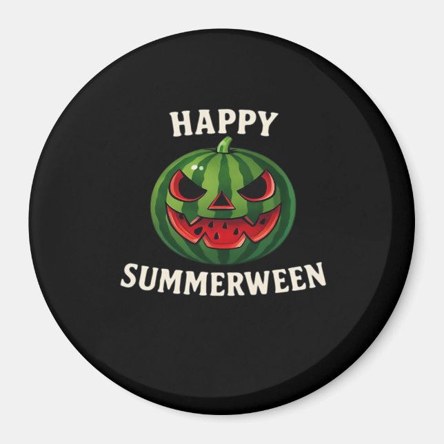 Imã Feliz Summerween Watermelon Jack O’ Lanterna - Fun (Frente)