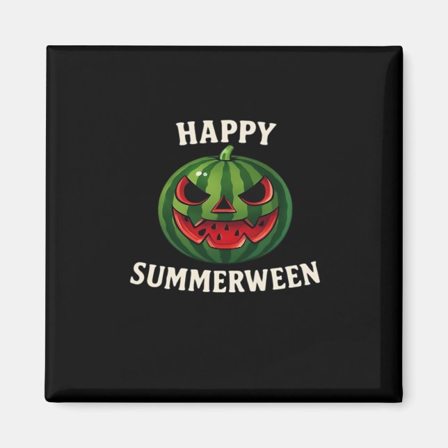 Imã Feliz Summerween Watermelon Jack O’ Lanterna - Fun (Frente)