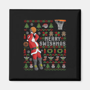 Imã Feliz Swishmas Feia Natal Bysketbyll Natal
