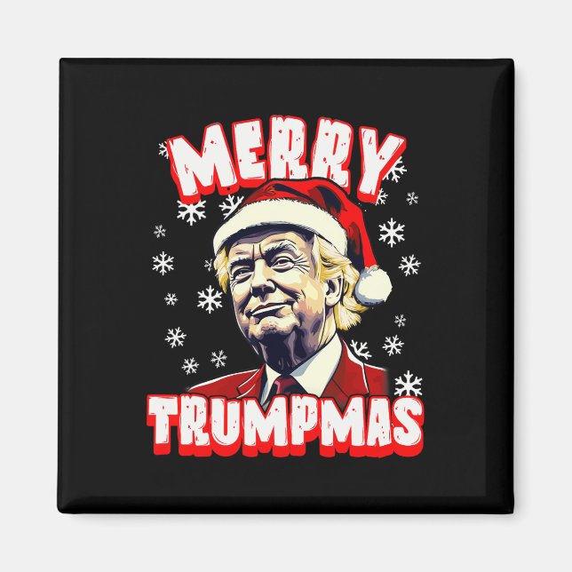 Imã Feliz Trumpmas Papais noeis de Trump de Natal Trum (Frente)