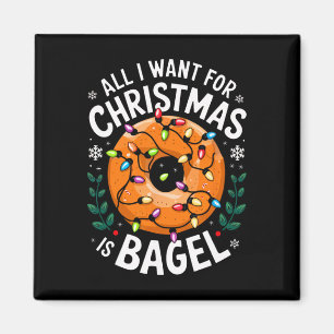 Imã Feliz Xmas Tudo O Que Quero É Que Homens De Bagel