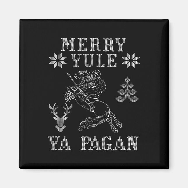 Imã Feliz Yule Ya Pagan Odin No Cristo De Viking Do Sl (Frente)