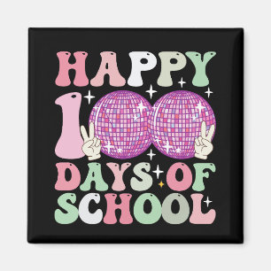 Imã Felizes 100 Dias De Escola Bola De Disco Groovy Re