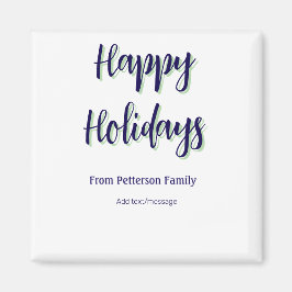 Imã Felizes feriados azuis na moda