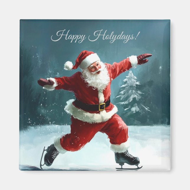 Imã Felizes Festas Papai Noel  (Frente)