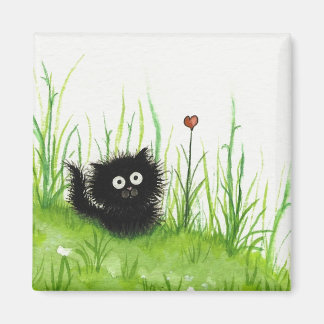 Imã Felpudo Black Cat Love de BiHrLe