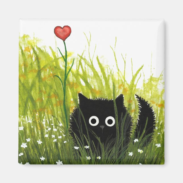 Imã Felpudo Black Cat One Love Bihrle (Frente)