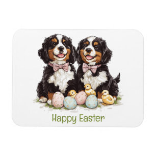 Ímã Felz pascoa Bernese Cães de Montanha Ovos de Pásco