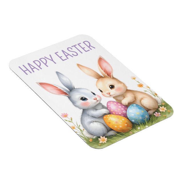 Ímã Felz pascoa de coelhos de Páscoa de Cana-d'Água (Lado Direito)