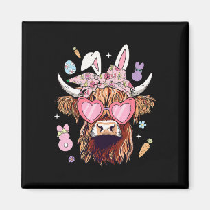 Imã Felz pascoa Heifer Cow Bunny Ears Caça Ovos