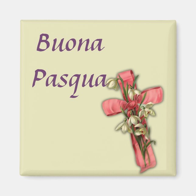 Imã Felz pascoa Italiano - Buona Pasqua (Frente)