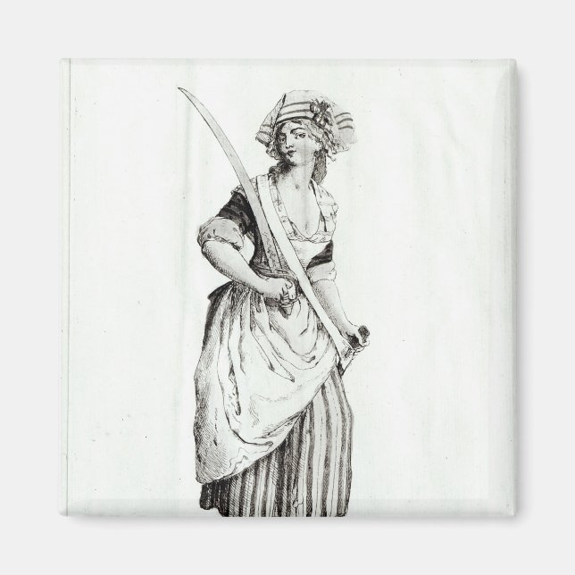 Imã Feminino Sans-Culotte, 1792 (Frente)
