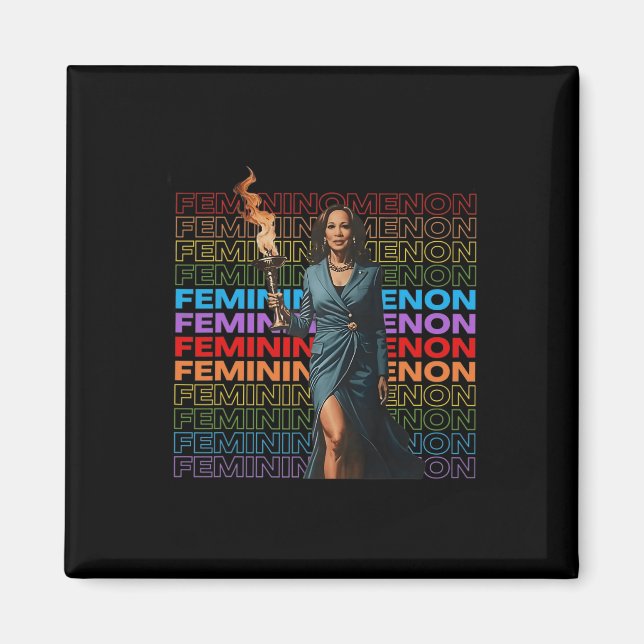 Imã Femininômeno Funny Kamala Harris (Frente)