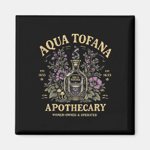 Imã Feminista Engraçada Aqua Tofana Apothecary Vintage