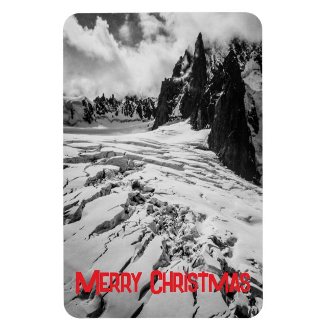 Ímã Fenda Glacial Mont Blanc, França Natal  (Vertical)