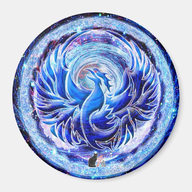 Imã Fenix Azul (Frente)