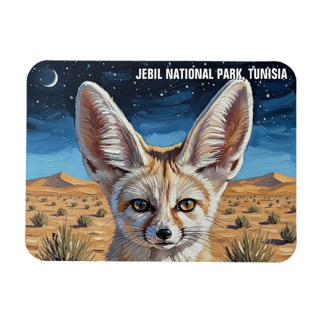 Ímã Fennec Fox no Parque Nacional de Jebil, Tunísia (Horizontal)
