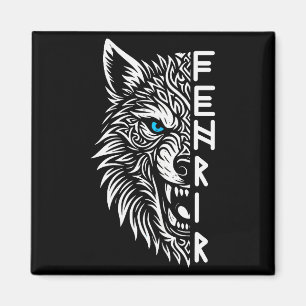 Imã Fenrir Lobo Viking de Odin Nórdico Viking Celta Fe