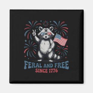 Imã Feral e Livre Desde 1776 Rato Silvestre Patriótico