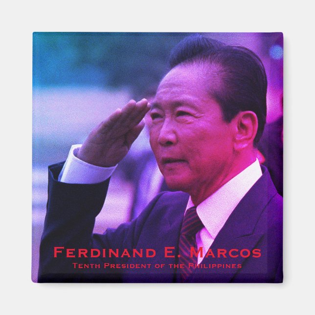 Imã Ferdinand Marcos, Décimo Presidente das Filipinas (Frente)