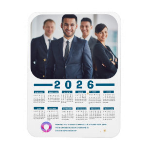 Ímã Feriado Comercial no Calendário de Fotos Corporati