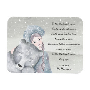 Ímã Feriado de Meia-inverno da Princesa da Neve Mágic