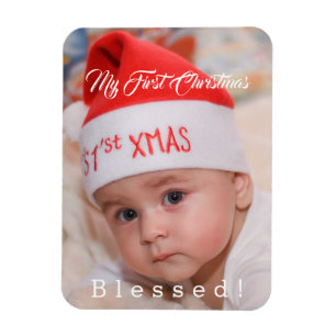 Ímã Feriado de Papai Noel, meu primeiro Natal