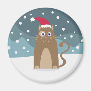 Imã Feriados de natal de inverno papais noeis de gatos