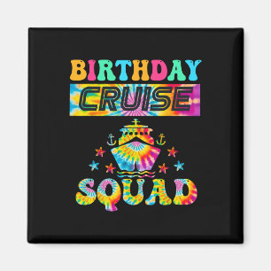 Imã Férias Cruise Squad Cruising de Birthday Correspon