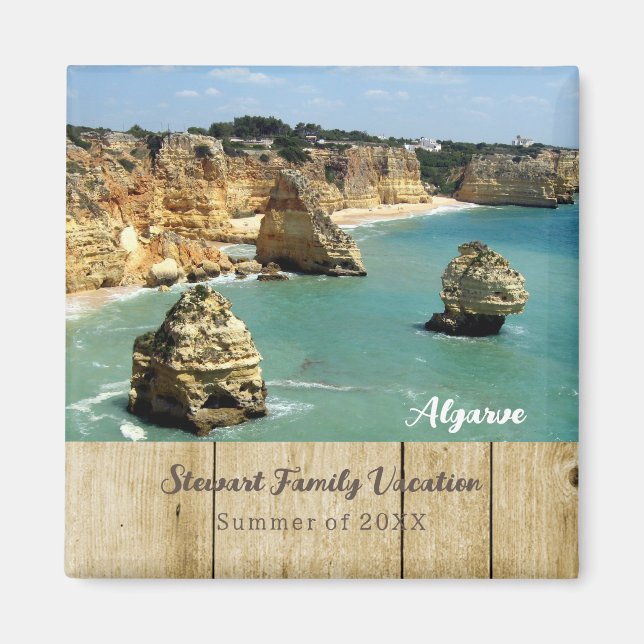 Imã Férias da família das praias do Algarve em Portuga (Frente)